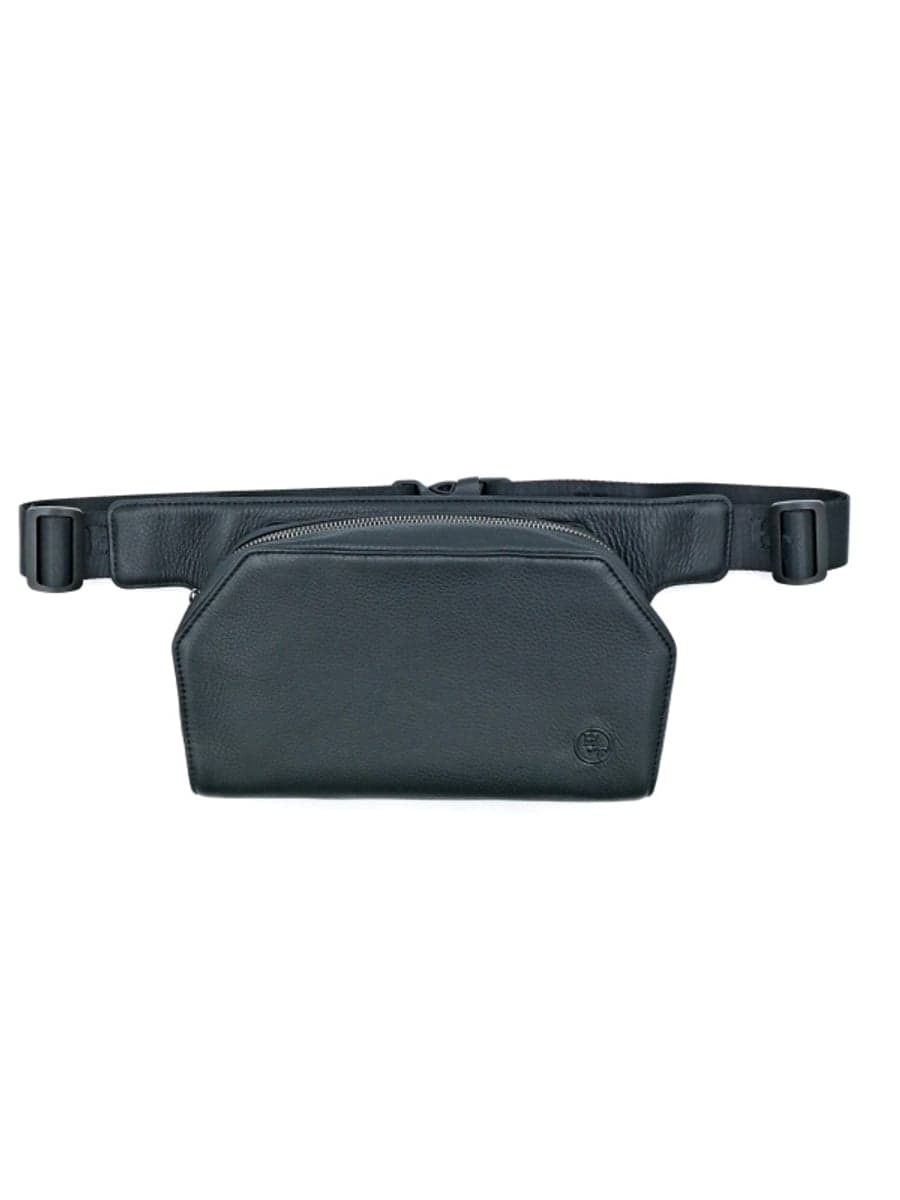 Чоловіча шкіряна сумка-бананка H.T. Leather мінімалістична, 26 см 5516-3A