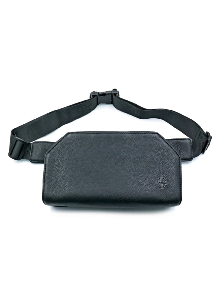 Чоловіча шкіряна сумка-бананка H.T. Leather мінімалістична, 26 см 5516-3A