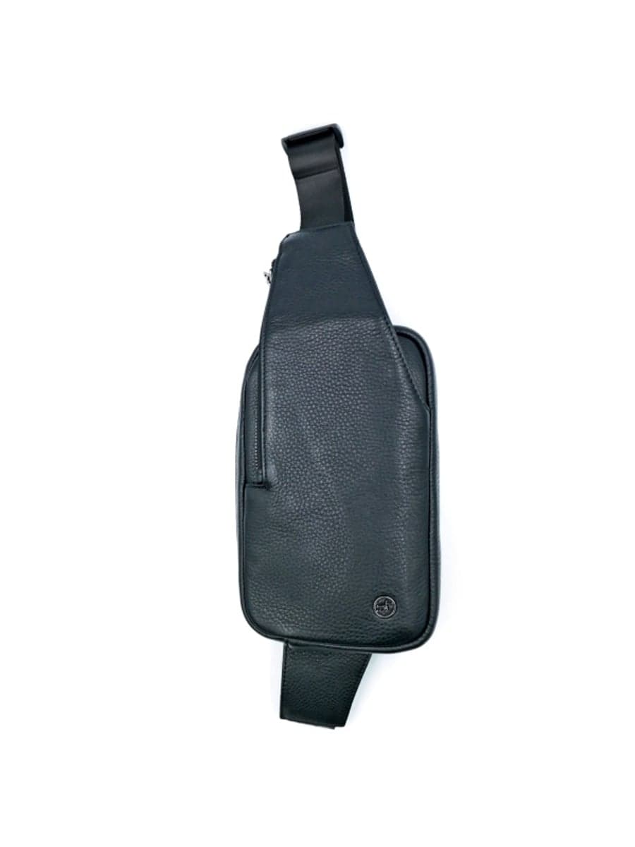 Чоловіча шкіряна сумка-слінг H.T. Leather 2 в 1 — на груди або на пояс 6825-1