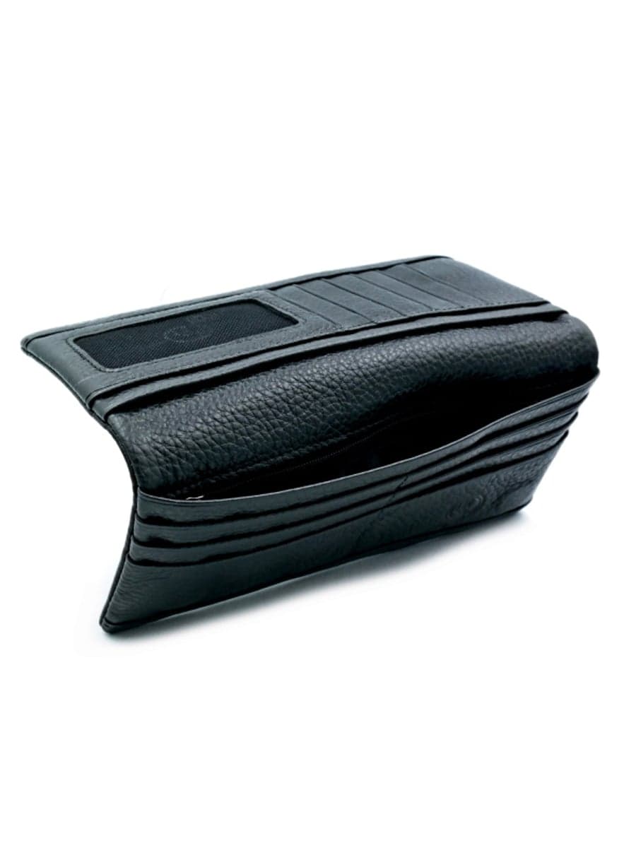 Чоловічий тонкий довгий шкіряний гаманець H.T. Leather 162-54