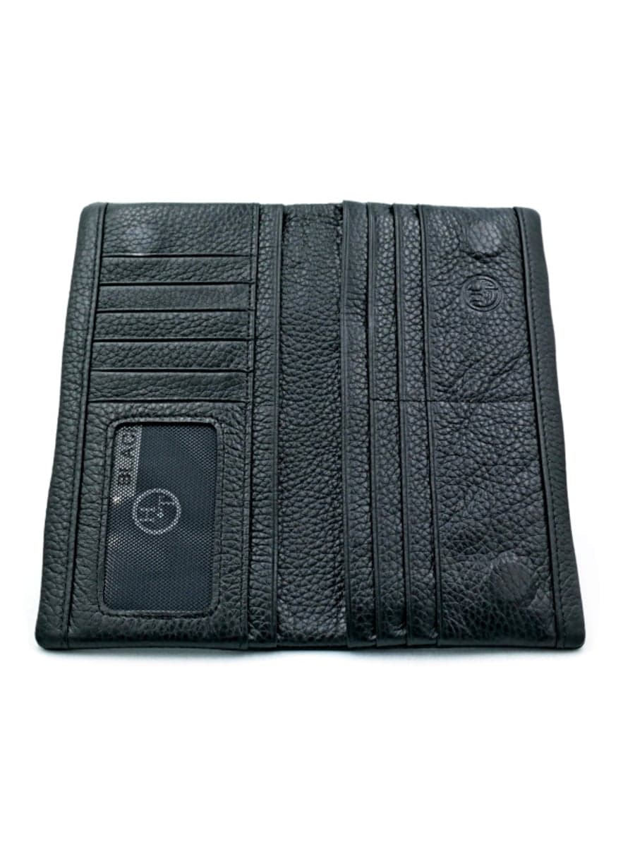 Чоловічий тонкий довгий шкіряний гаманець H.T. Leather 162-54