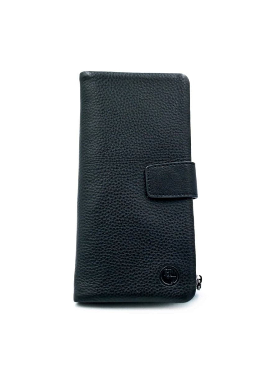Чоловічий шкіряний клатч-гаманець H.T. Leather з хлястиком і блискавкою C165-5-20