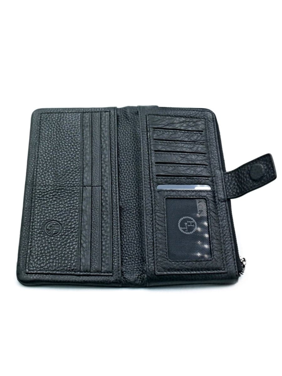 Чоловічий шкіряний клатч-гаманець H.T. Leather з хлястиком і блискавкою C165-5-20
