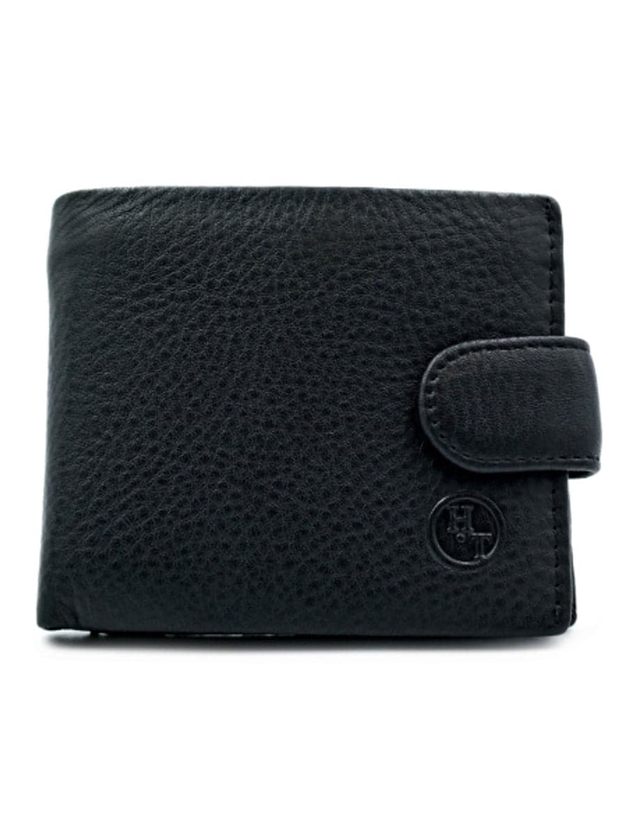 Чоловіче шкіряне портмоне H.T. Leather з хлястиком «Monza»
