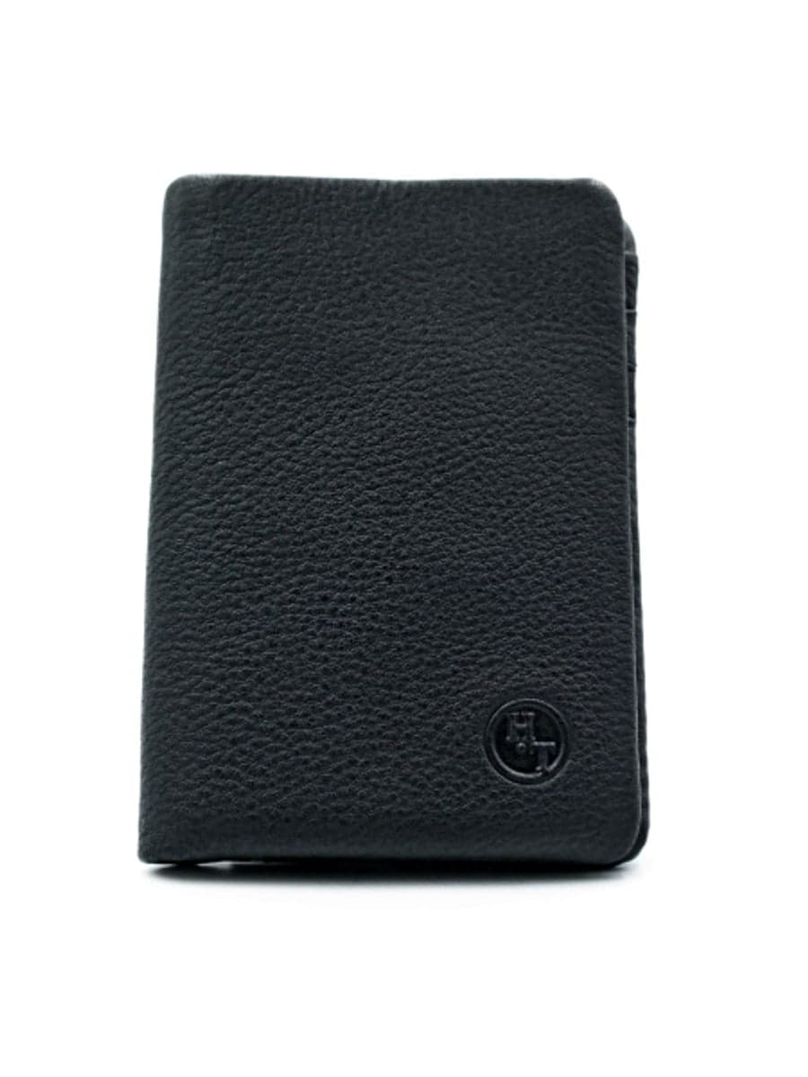 Чоловічий вертикальний шкіряний гаманець H.T. Leather з кишенею на блискавці 165-28
