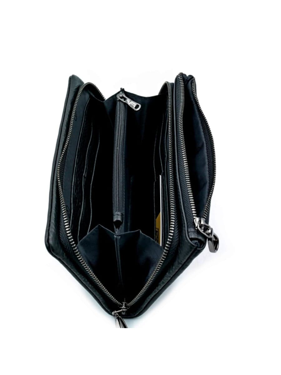 Чоловічий шкіряний клатч-гаманець H.T. Leather на блискавці з двома відділеннями C165-5-33