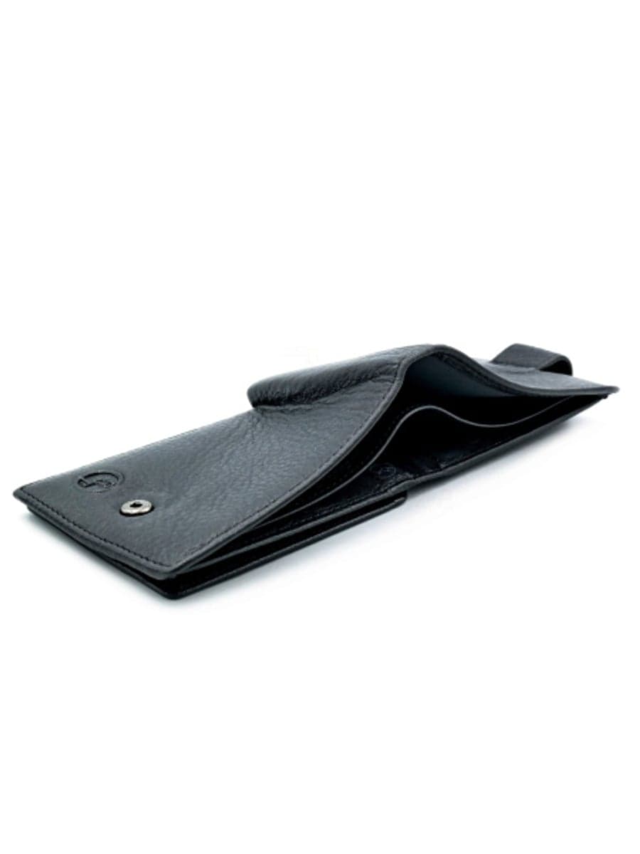 Чоловіче шкіряне портмоне H.T. Leather з хлястиком «Forli» — фото 4