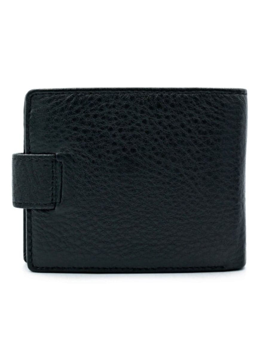 Чоловіче шкіряне портмоне H.T. Leather з хлястиком «Forli» — фото 5