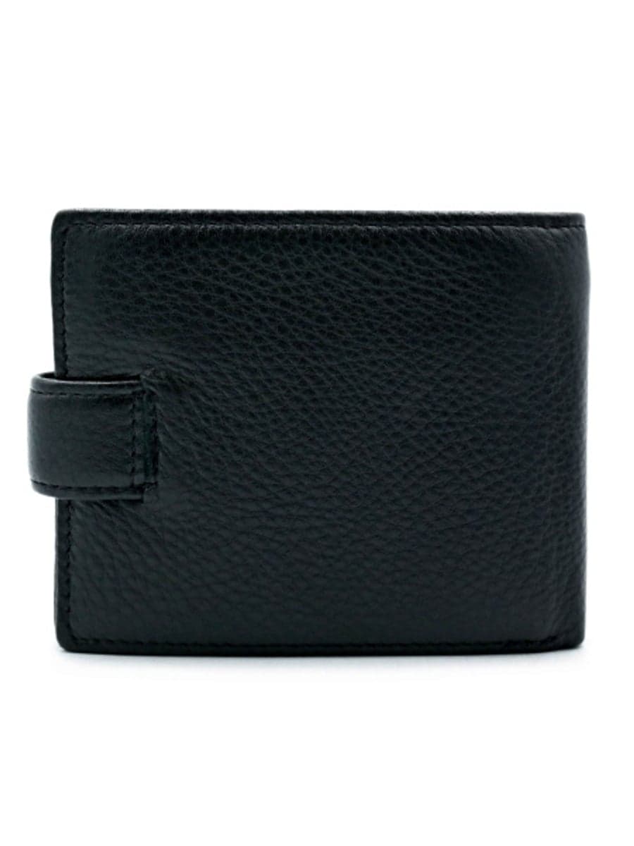 Чоловіче шкіряне портмоне H.T. Leather з хлястиком, монетницею та вставкою 168-98