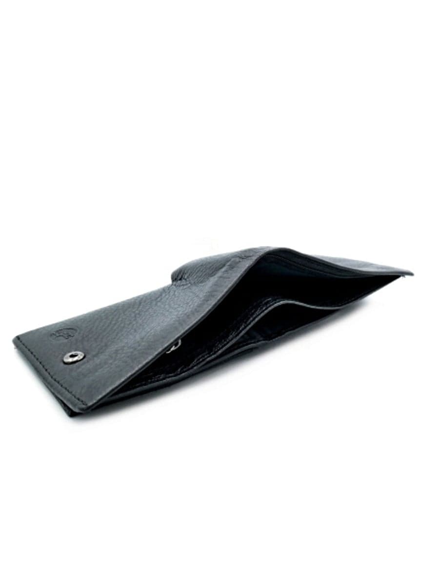 Чоловіче шкіряне портмоне H.T. Leather з хлястиком «Monza» — фото 4