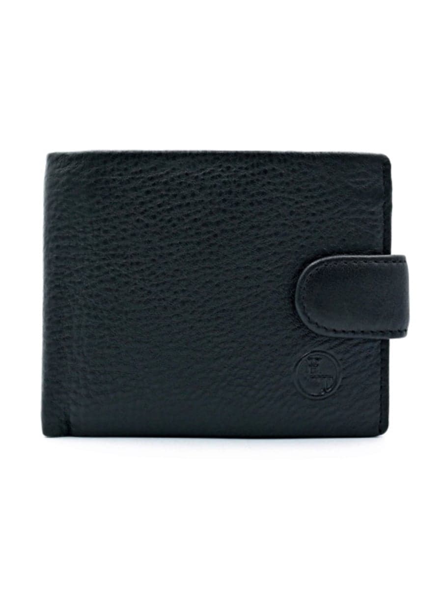 Чоловіче шкіряне портмоне H.T. Leather з хлястиком «Sondrio»